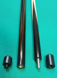 Кий «Каюков Мастер» Чёрный граб/ коричневый граб, гравировка 