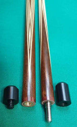 Кий «Каюков Мастер» Ипе/ белый граб 2 ч, гравировка 